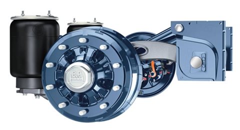 BPW rigid axle and hub connected vehicle components 